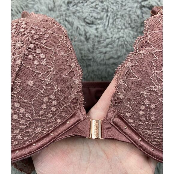 PINK Victoria’s Secret’s mauve date super push up bra - Picture 2 of 5